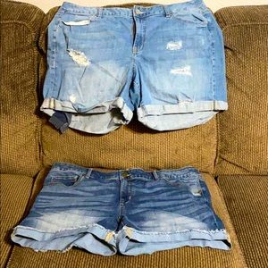 **LOT** Lane Bryant Jean Shorts **PLUS** Size 18